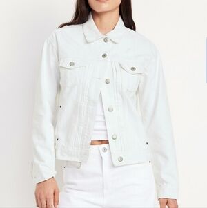 Classic White Denim Jacket
